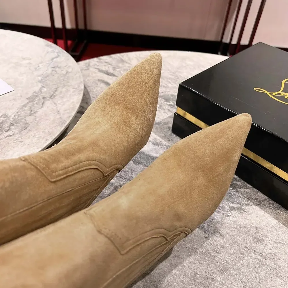 Christian Louboutin Santigag 85 mm Low Boots Veau Velours for Women