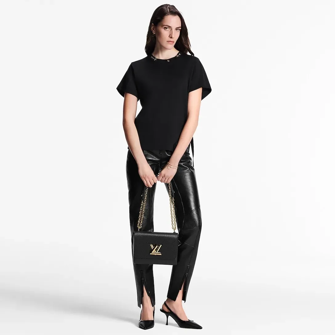 Louis Vuitton Twist MM Epi Black /