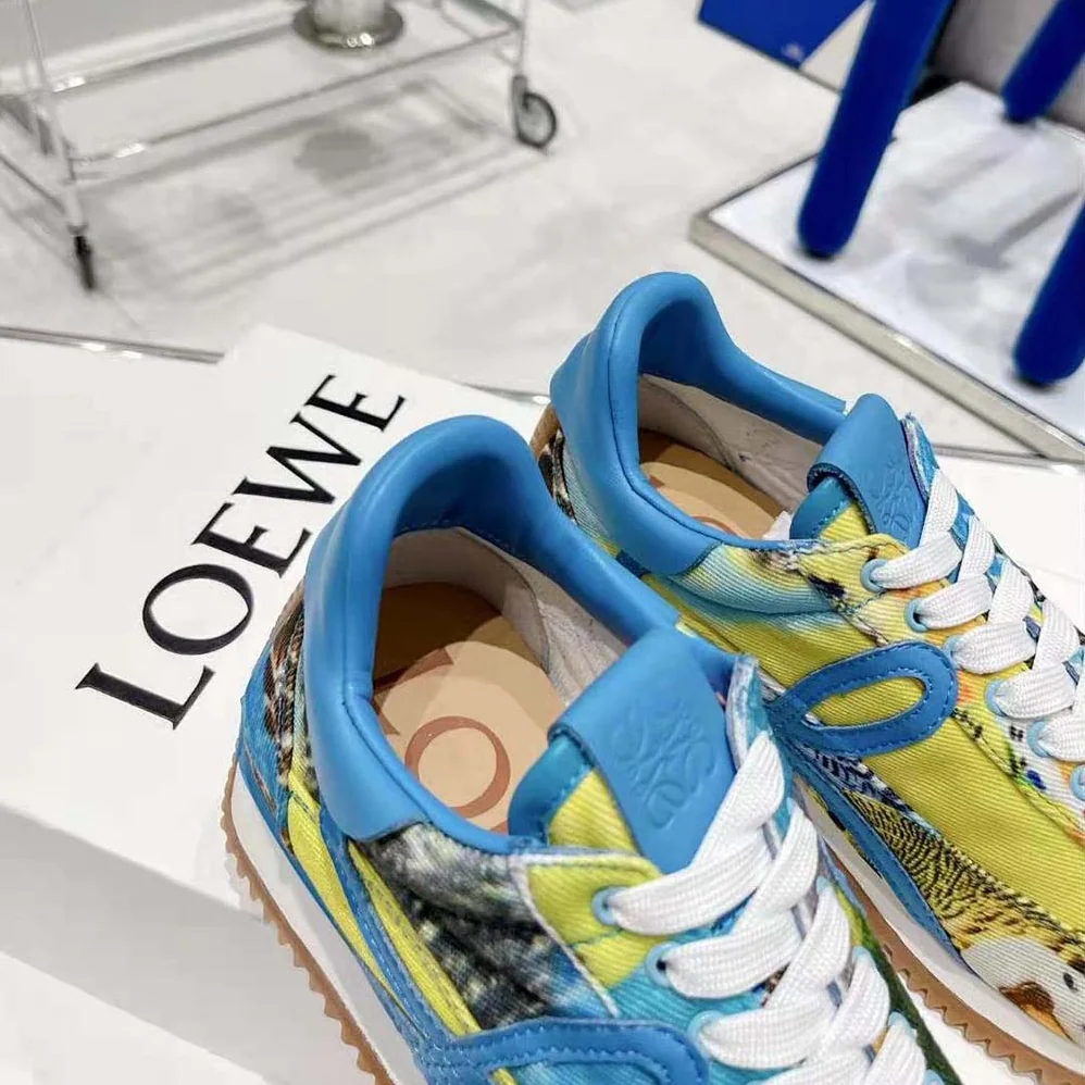 Loewe Flow Runner in Printed Canvas for Men Loewe Flow Runner in Printed Canvas for Men