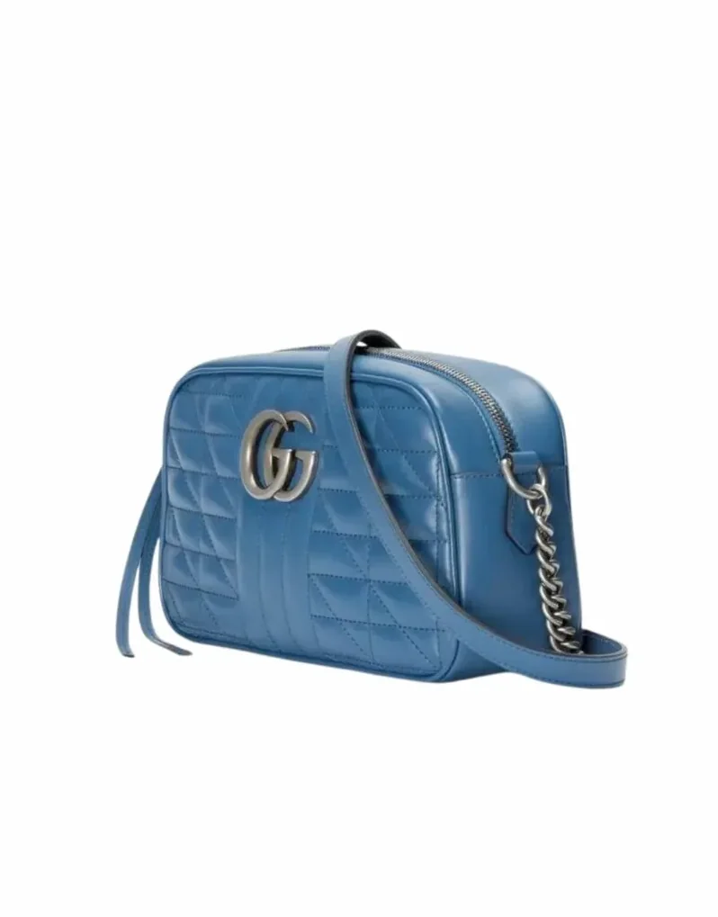 Gucci Marmont Matelasse Shoulder Bag Blue Gucci Marmont Matelasse Shoulder Bag Blue
