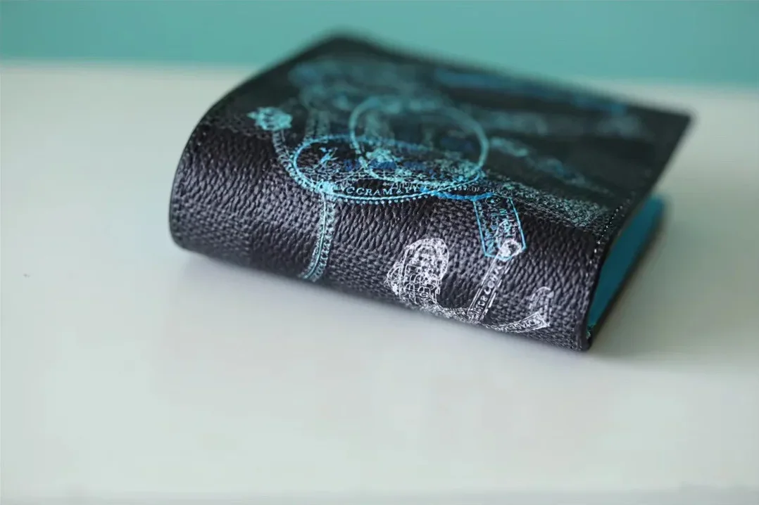 Louis Vuitton Slender Wallet Damier Graphite Stamps Canvas Louis Vuitton Slender Wallet Damier Graphite Stamps Canvas