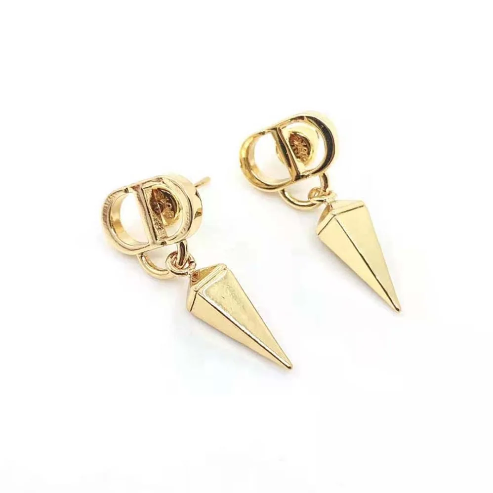 Dior Petit CD Earrings Gold for Women in Finish Metal Dior Petit CD Earrings Gold for Women in Finish Metal