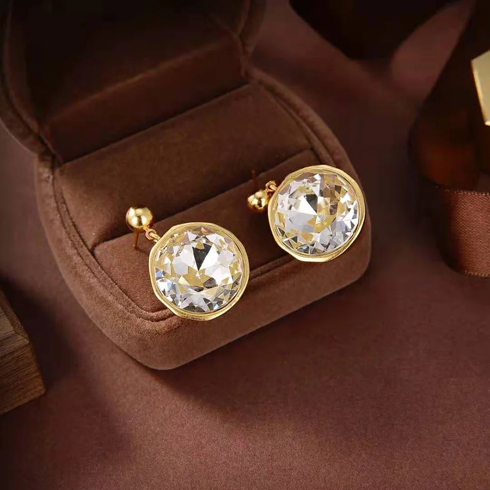 Loewe Sphere Earrings in Crystal and Metal for Women Loewe Sphere Earrings in Crystal and Metal for Women