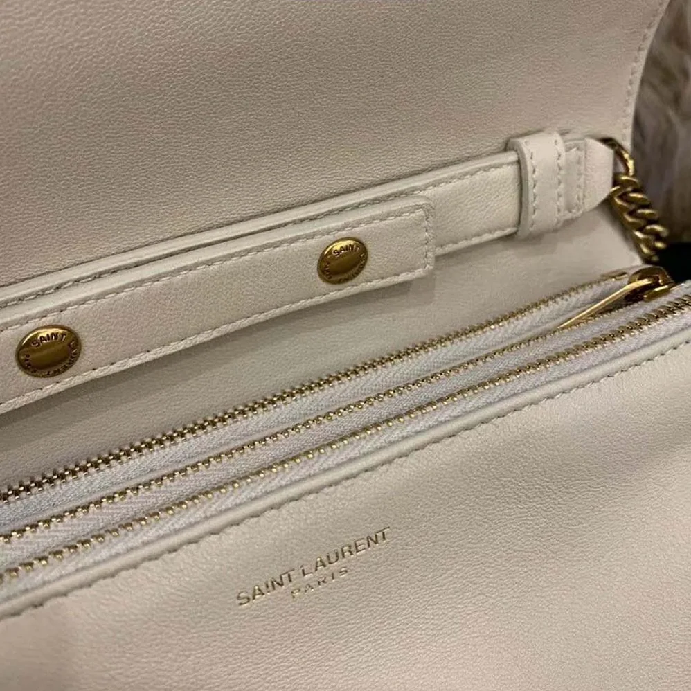 Saint Laurent YSL Angie Chain Bag Diamond for Women in Quilted Lambskin