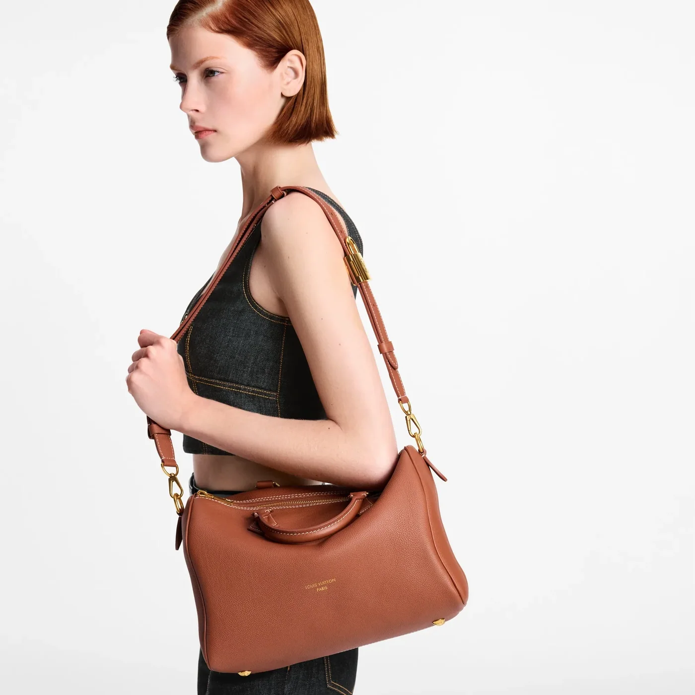 Louis Vuitton Speedy Soft 30 Low Key Cognac /