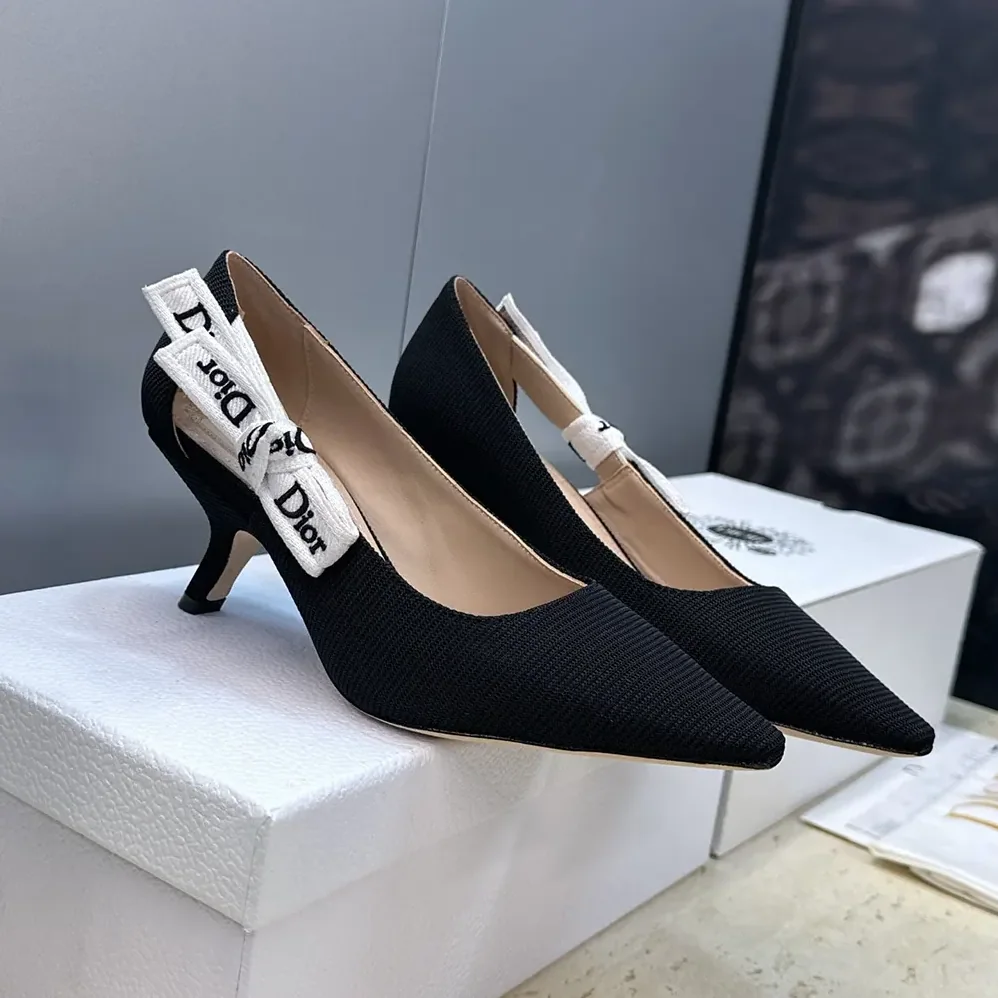 Dior J'Adior Pump Black Technical Fabric for Women Dior J'Adior Pump Black Technical Fabric for Women