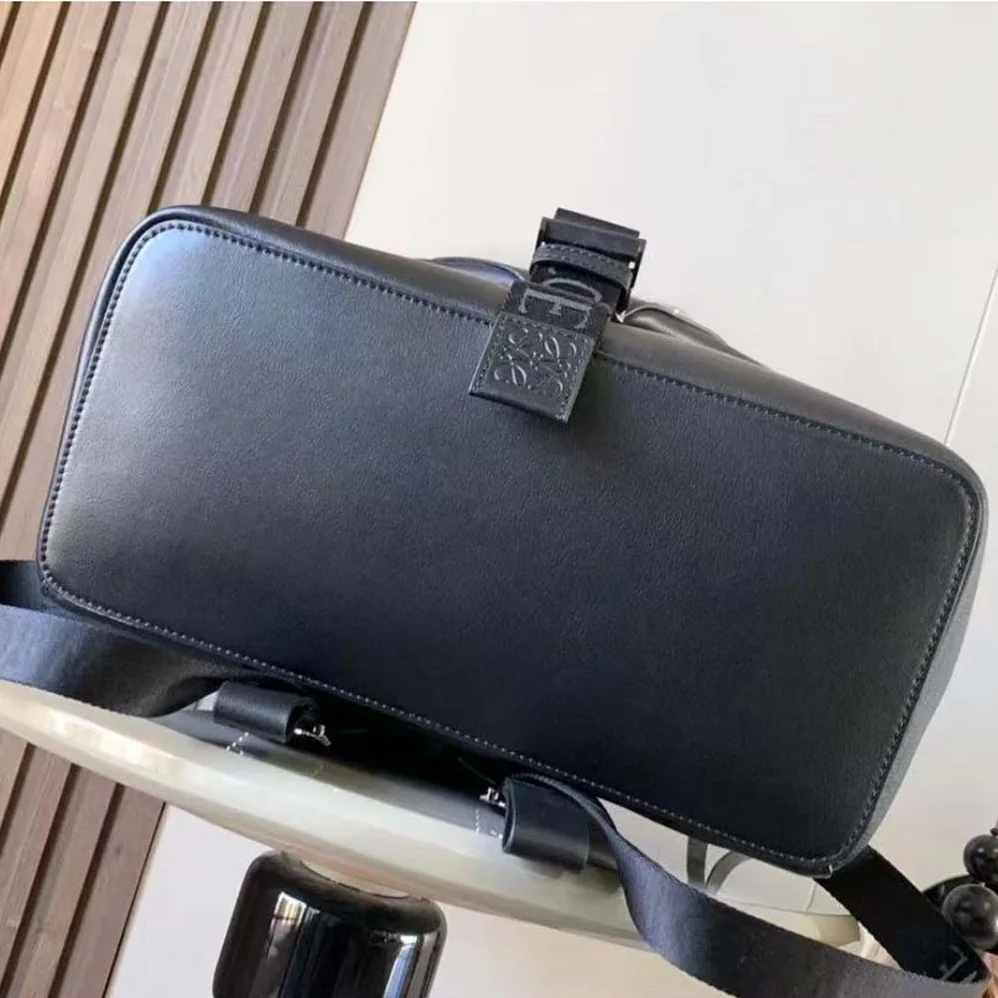 Loewe Convertible Backpack in Classic Calfskin for Men in Black