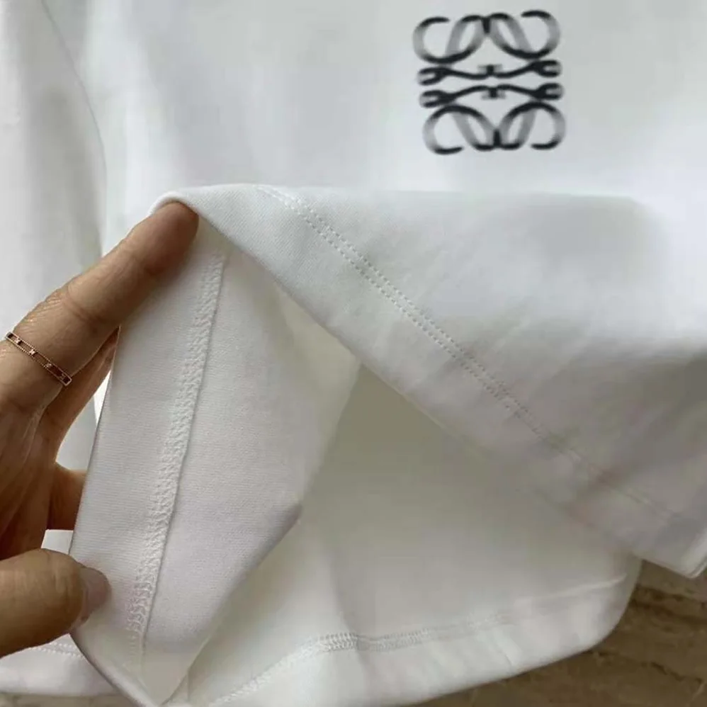 Loewe Cropped T-shirt in Cotton for Women in White