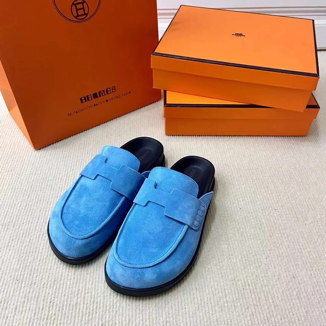 Hermes Go Mule Blue Hermes Go Mule Blue