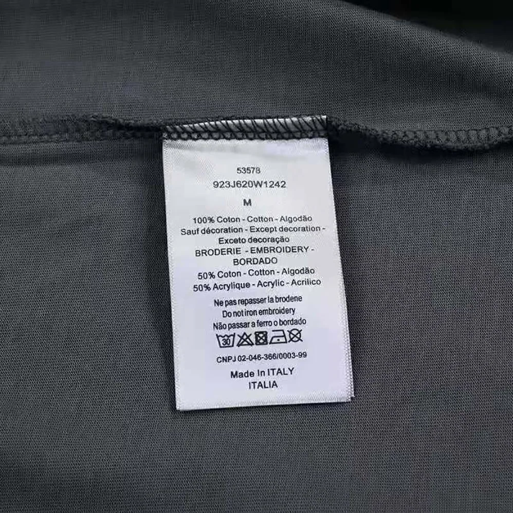 Dior Oversized Cactus Jack Dior T for Men in shirt Gray Cotton Jersey