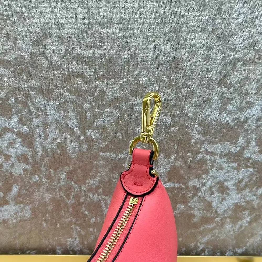 Fendi Nano Fendigraphy Pink Leather Charm for Women