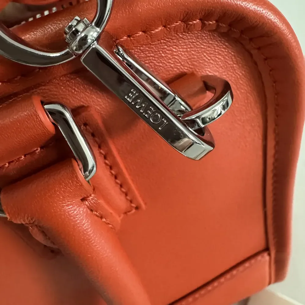 Loewe Small Amazona 180 Bag in Soft Calfskin for Women in Sunrise Orange