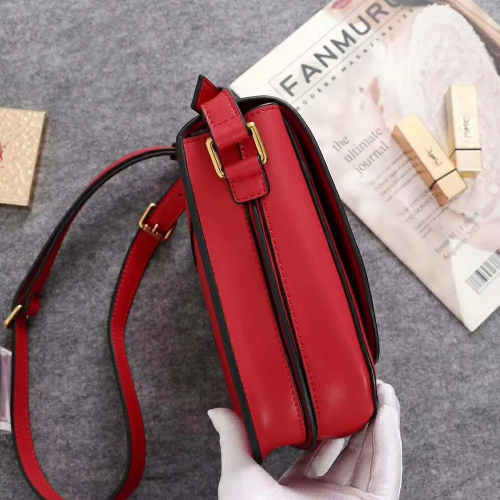 Saint Laurent YSL Betty Satchel in Smooth Leather for Women in Red Saint Laurent YSL Betty Satchel in Smooth Leather for Women in Red