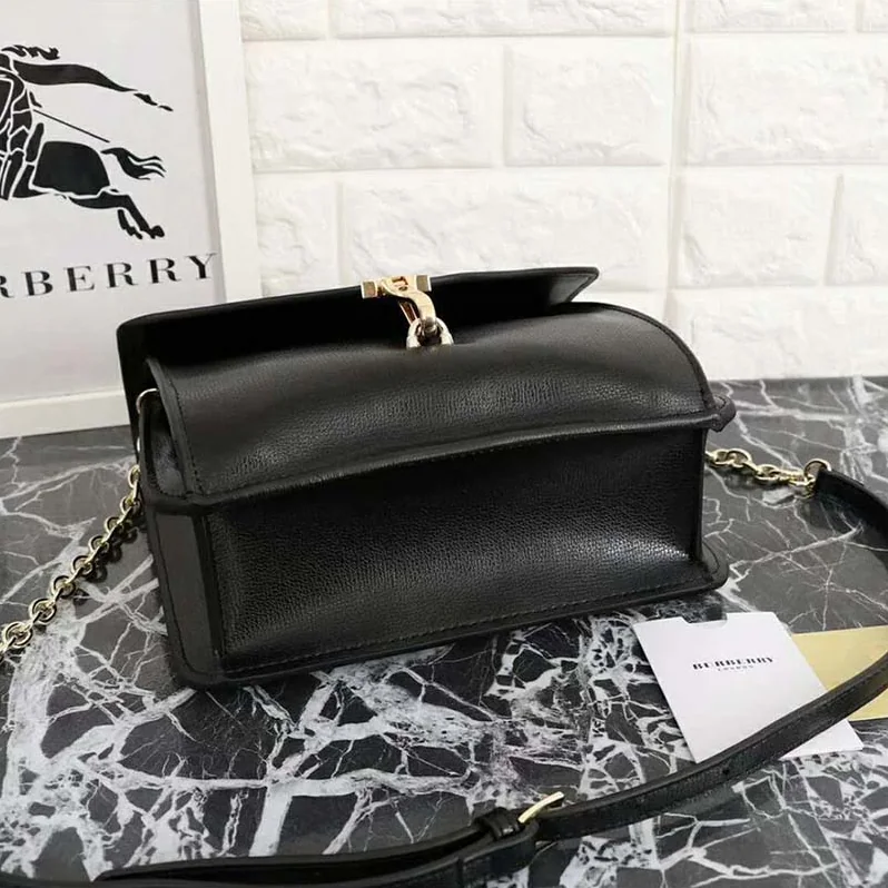 Burberry Small Leather Crossbody Bag for Women in Black Burberry Small Leather Crossbody Bag for Women in Black
