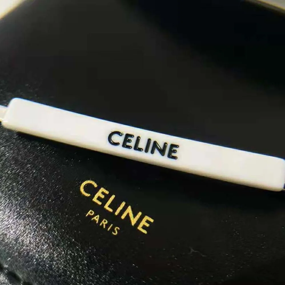 Celine Monochroms Set of 3 Hair Clips in Acetate and Steel for Women Celine Monochroms Set of 3 Hair Clips in Acetate and Steel for Women