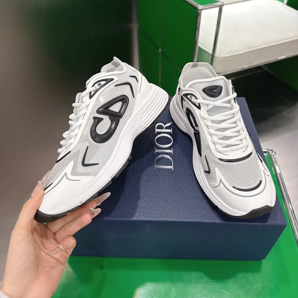 Dior B30 Countdown Tech Sneaker White Semi-Transparent N3O Nylon for Unisex Dior B30 Countdown Tech Sneaker White Semi-Transparent N3O Nylon for Unisex
