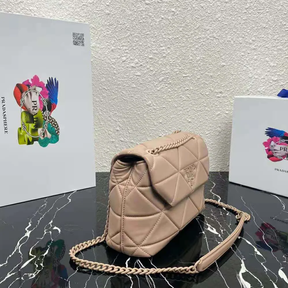 Prada Small Nappa Leather Prada Spectrum Bag for Women in Pink
