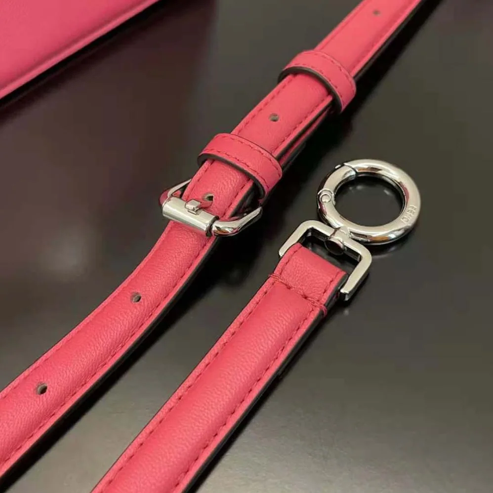 Fendi Peekaboo ISeeU Petite Rose Padded Nappa Leather Bag for Women Fendi Peekaboo ISeeU Petite Rose Padded Nappa Leather Bag for Women