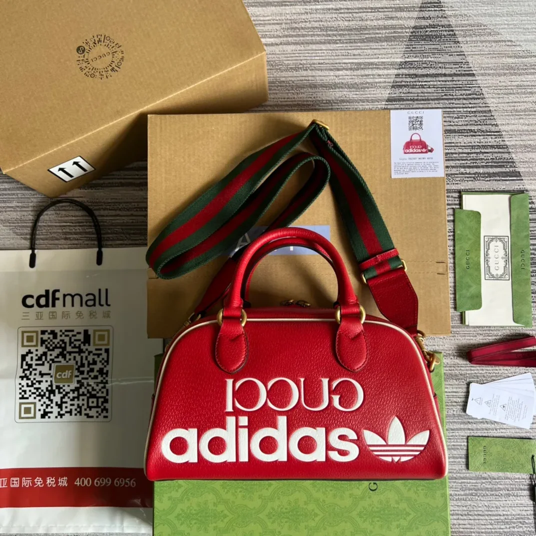 Gucci x Adidas Mini Duffle Bag Red / GG