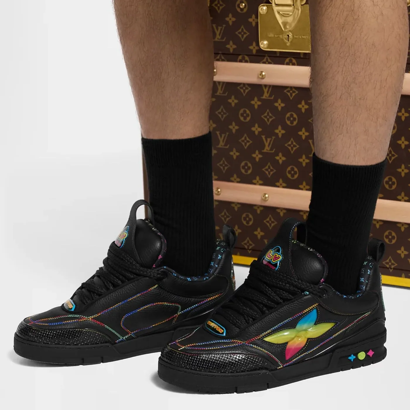 Louis Vuitton Skate Sneaker Black - 1AH599 Louis Vuitton Skate Sneaker Black - 1AH599