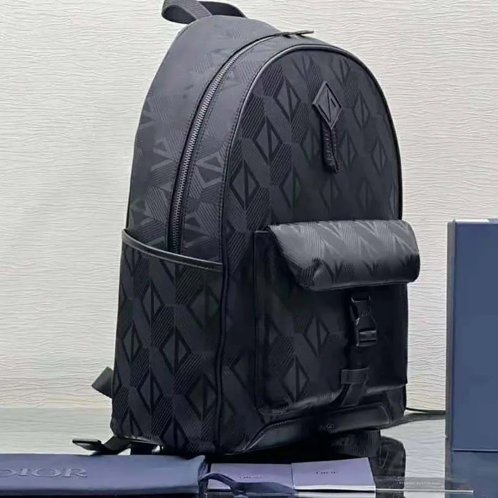 Dior Explorer Backpack Black CD Diamond Mirage Ski Capsule Nylon for Men Dior Explorer Backpack Black CD Diamond Mirage Ski Capsule Nylon for Men