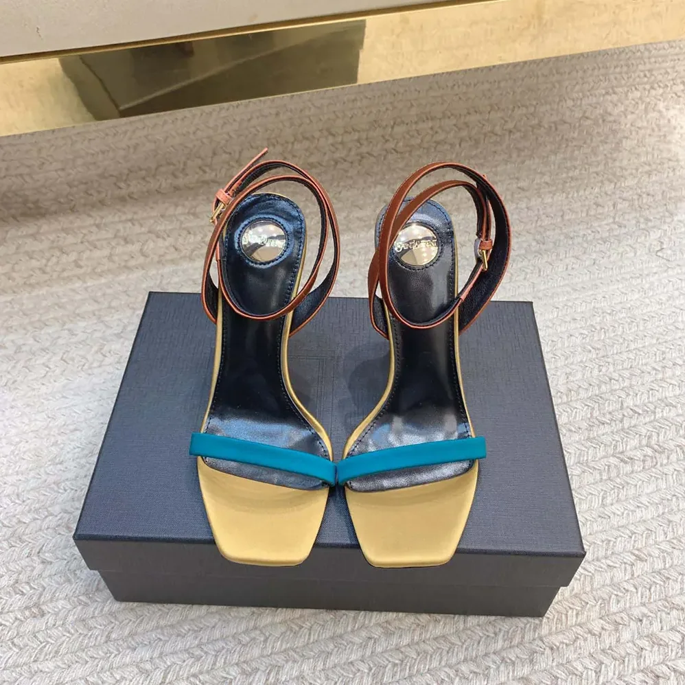 Saint Laurent YSL Dominique Sandals in Satin Crepe for Women Saint Laurent YSL Dominique Sandals in Satin Crepe for Women
