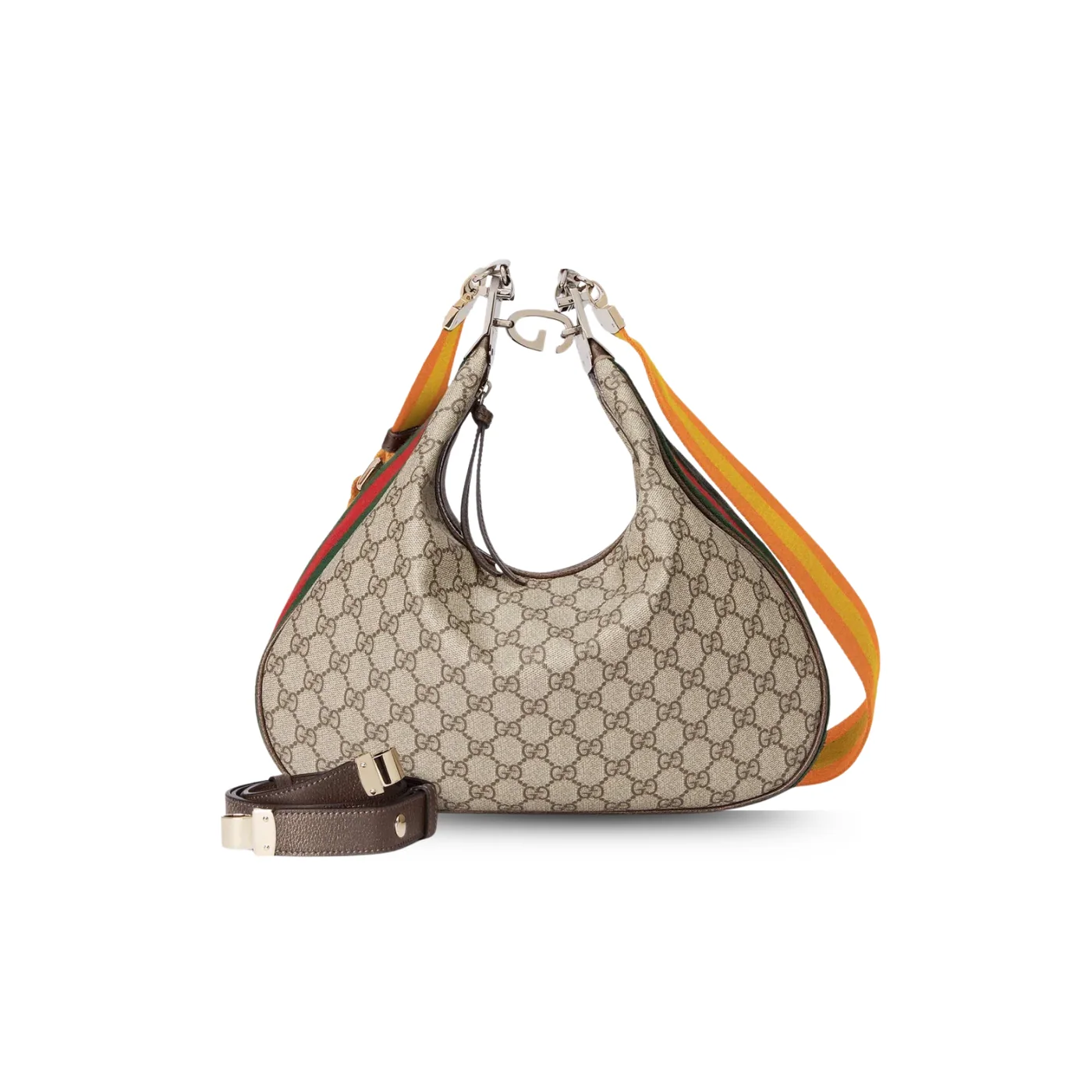 Gucci Atache Large Shoulder Bag in Beige And Multicolor