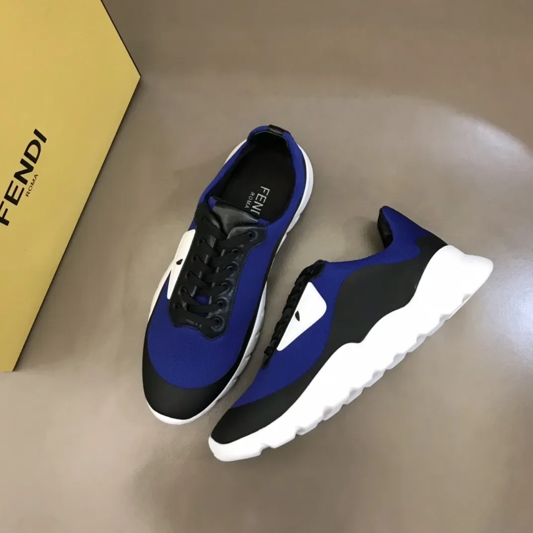 Fendi Force Black in Blue Sneakers