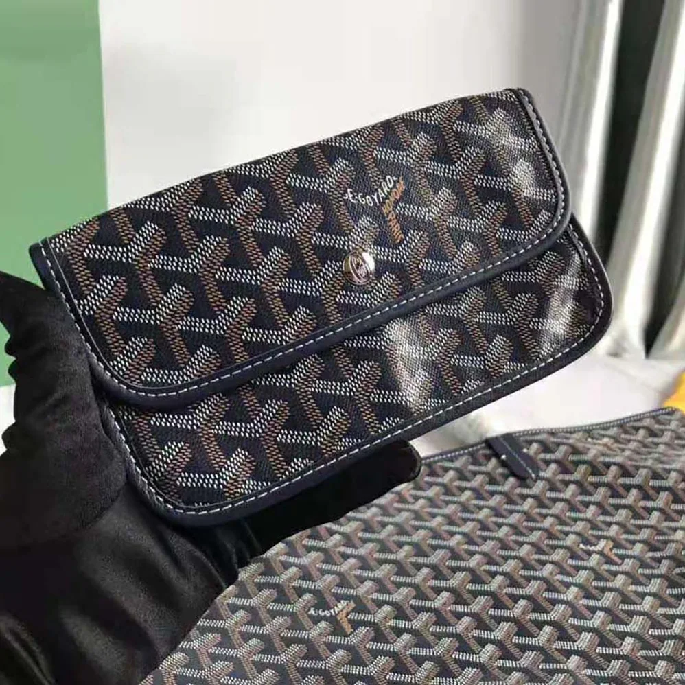 Goyard Sac Saint Louis GM in Goyardine Canvas & Chevroches Calfskin for Women in Black Goyard Sac Saint Louis GM in Goyardine Canvas & Chevroches Calfskin for Women in Black