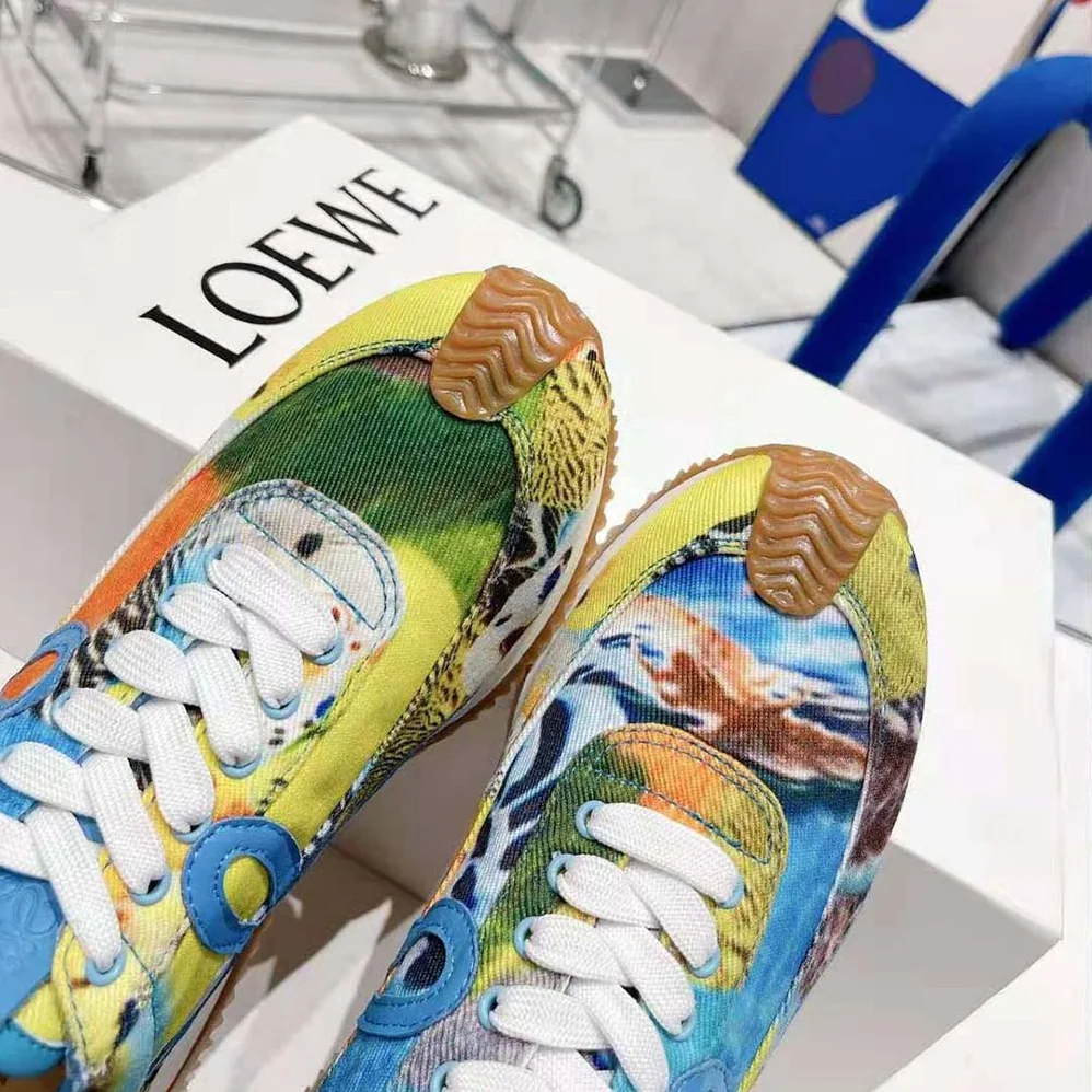 Loewe Flow Runner in Printed Canvas for Men Loewe Flow Runner in Printed Canvas for Men