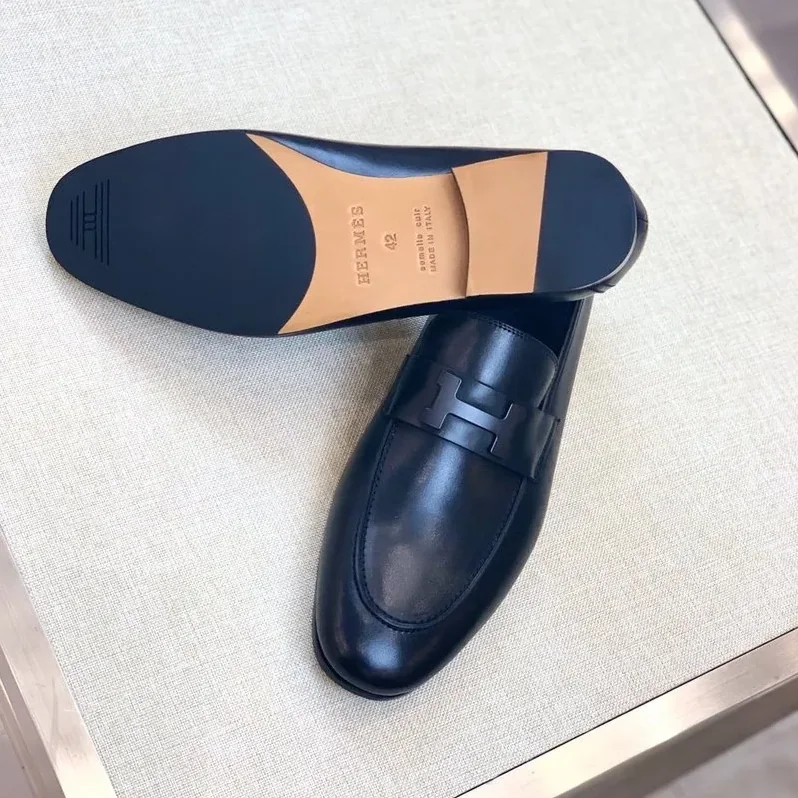 Hermes Paris Loafers Navy Hermes Paris Loafers Navy