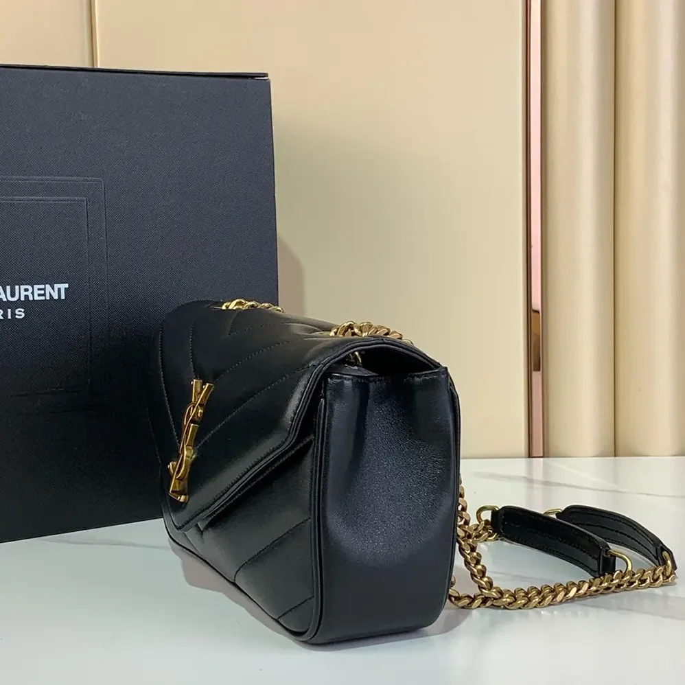 Saint Laurent YSL Loulou Small in Matelasse Lambskin for Women