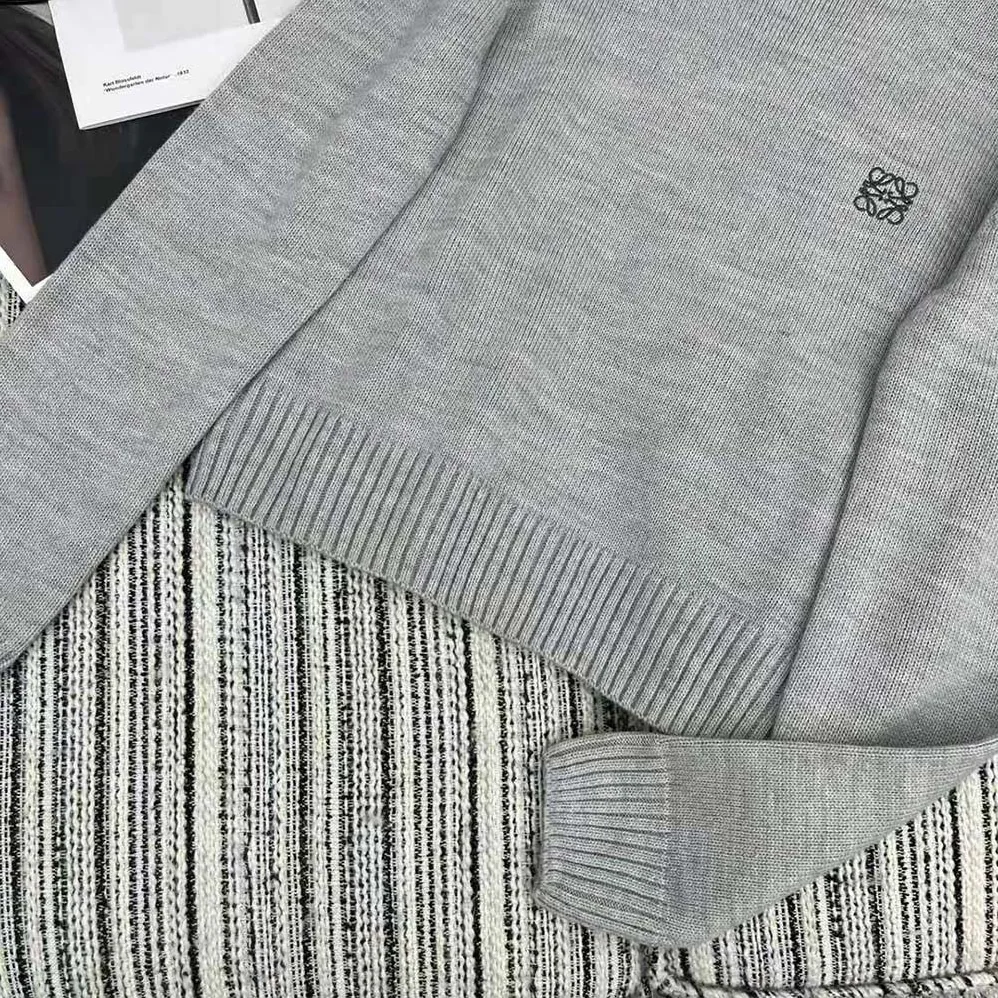 Loewe Sweater in Wool for Men in Gray Loewe Sweater in Wool for Men in Gray