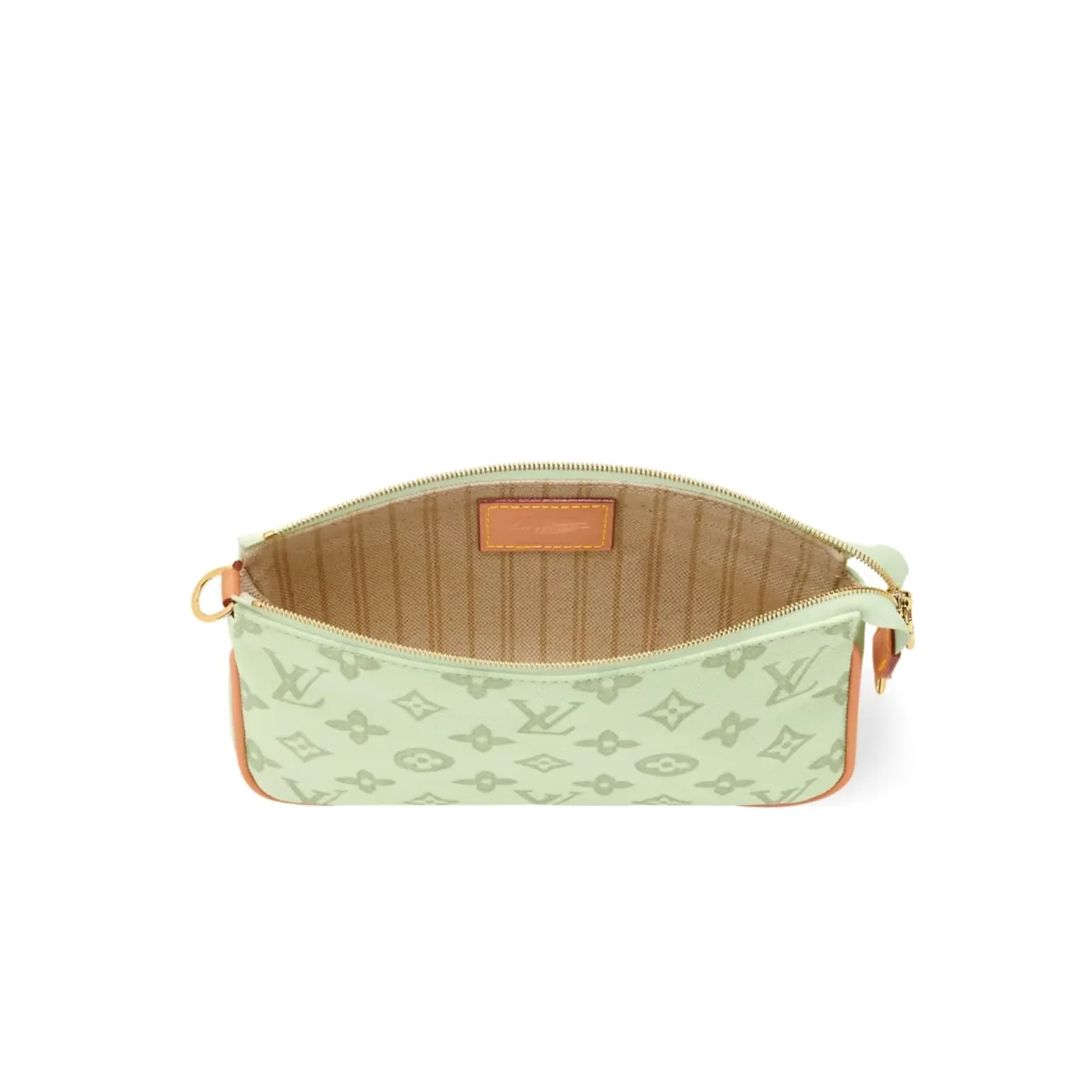 Louis Vuitton Pochette Accessoires Pouch Shoulder Bag / Green Asnieres Monogram Origine Gold Hardware