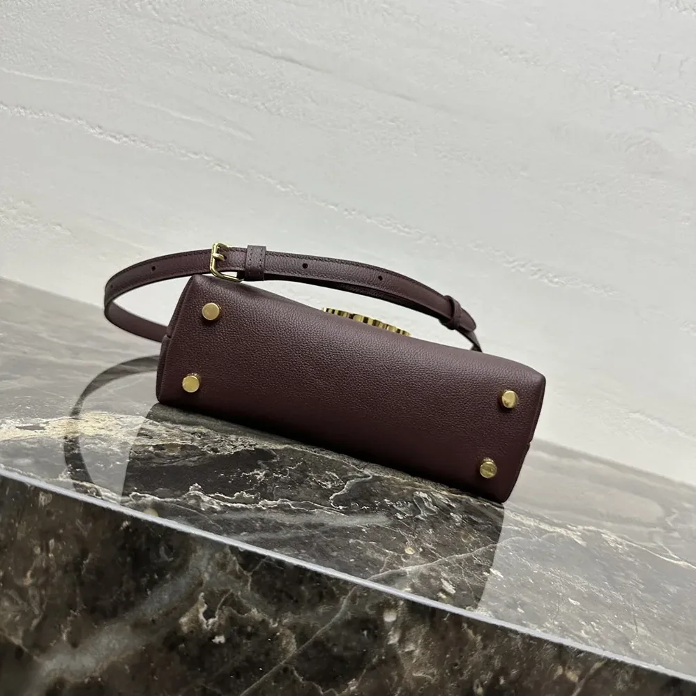 Celine Teen Nino Bag in Smooth Satinated Calfskin for Women in Burgundy Celine Teen Nino Bag in Smooth Satinated Calfskin for Women in Burgundy