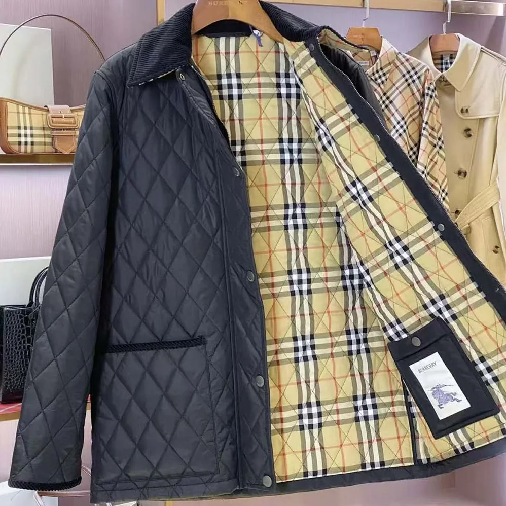 Burberry Quilted Nylon Jacket for Women in Black