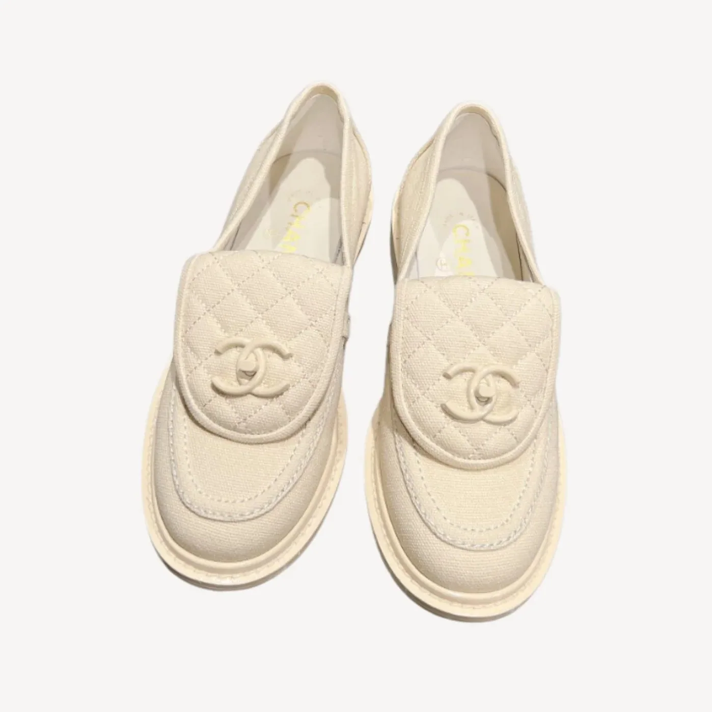 Chanel Moccasins White Chanel Moccasins White