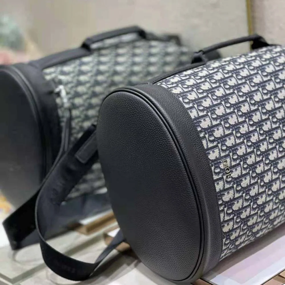 Dior Crossbody Backpack Beige and Black Dior Oblique Jacquard for Women