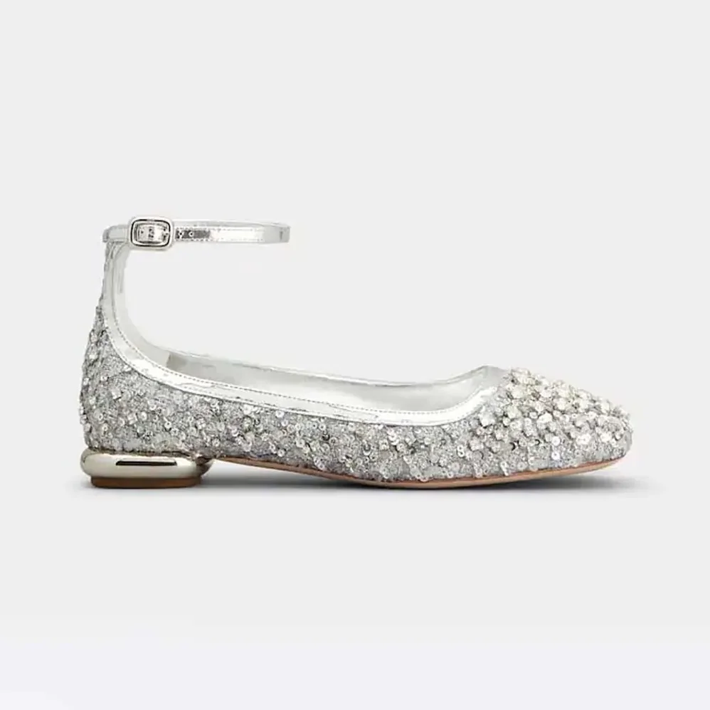 Roger Vivier Viv' Podium Ballerinas in Sequins for Women Roger Vivier Viv' Podium Ballerinas in Sequins for Women