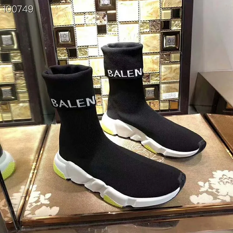 Balenciaga Shoes Speed Trainers with Tricolor Sole for Unisex in Yellow