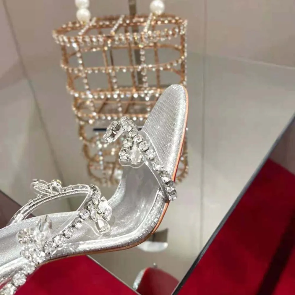 Christian Louboutin Just Queen 100 mm Heel Height for Women in Silver Christian Louboutin Just Queen 100 mm Heel Height for Women in Silver