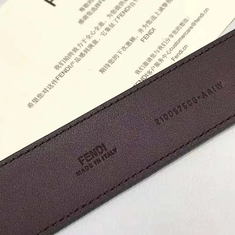 Fendi Dove Gray FF Jacquard Fabric Belt for Women Fendi Dove Gray FF Jacquard Fabric Belt for Women