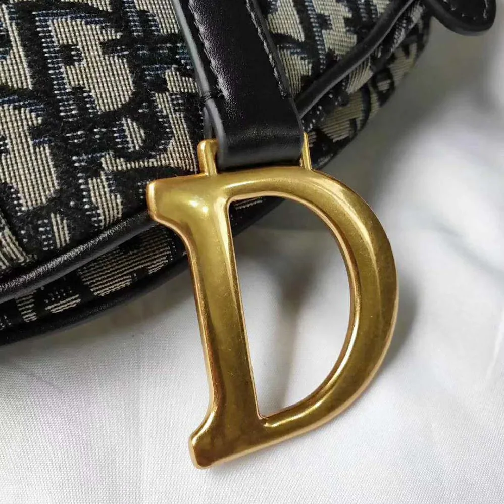 Dior Dior Oblique Saddle Bag for Women in Navy Dior Dior Oblique Saddle Bag for Women in Navy