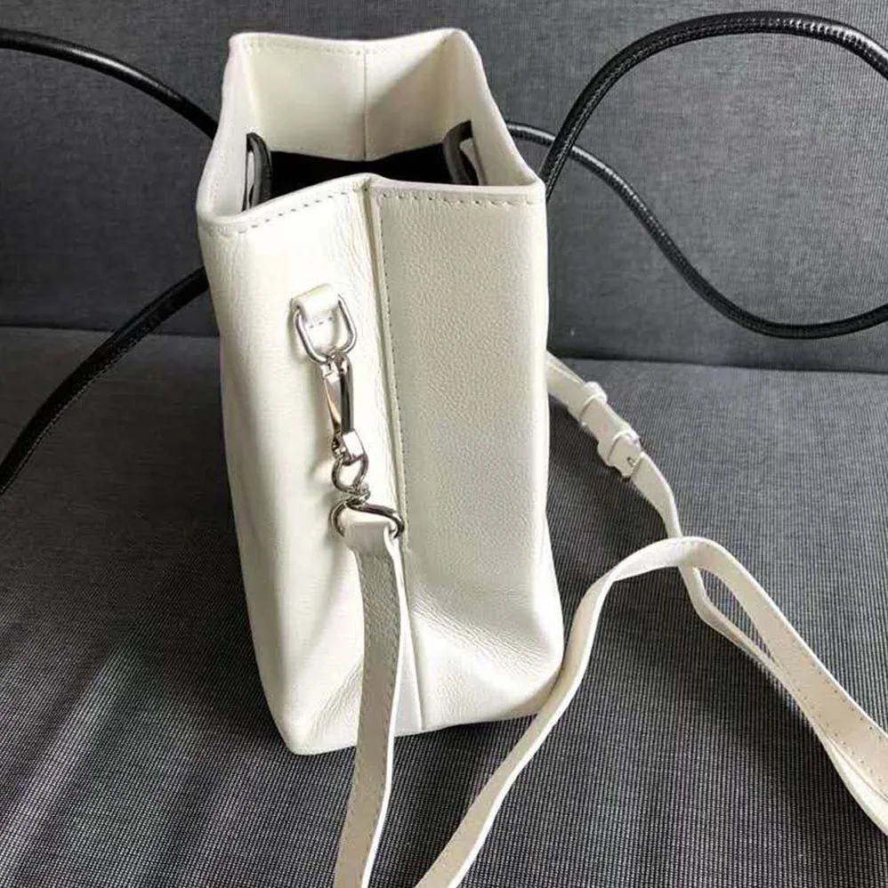 Balenciaga Shopping Tote XXS Bag in Calfskin Leather for Women in White