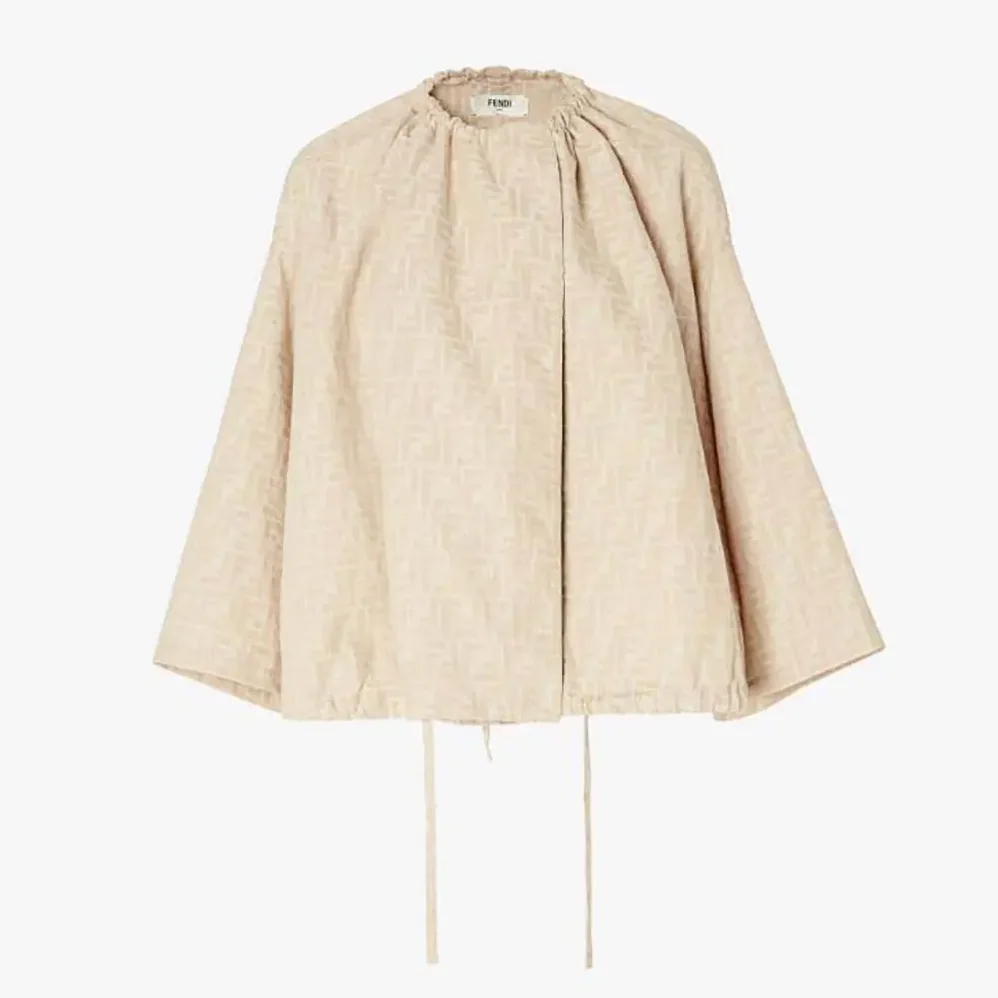 Fendi Beige FF Chambray Jacket for Women Fendi Beige FF Chambray Jacket for Women