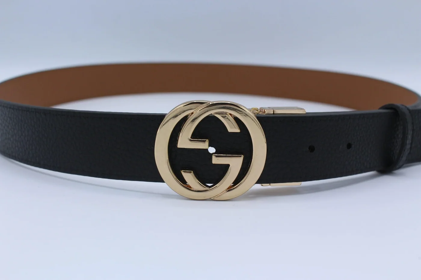 Reversible GG Buckle Leather Belt