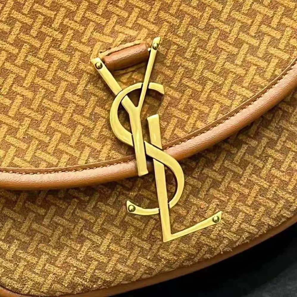 Saint Laurent YSL Kaia Small Satchel in Suede with Braid Motif for Women Saint Laurent YSL Kaia Small Satchel in Suede with Braid Motif for Women