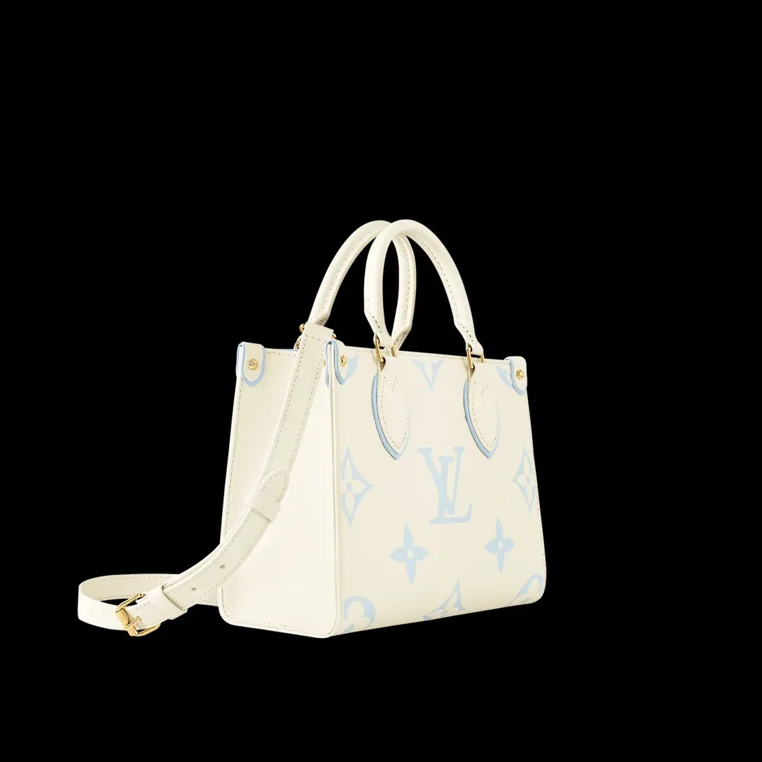 Louis Vuitton OnTheGo PM Tote Bag in White Gold Hardware Louis Vuitton OnTheGo PM Tote Bag in White Gold Hardware