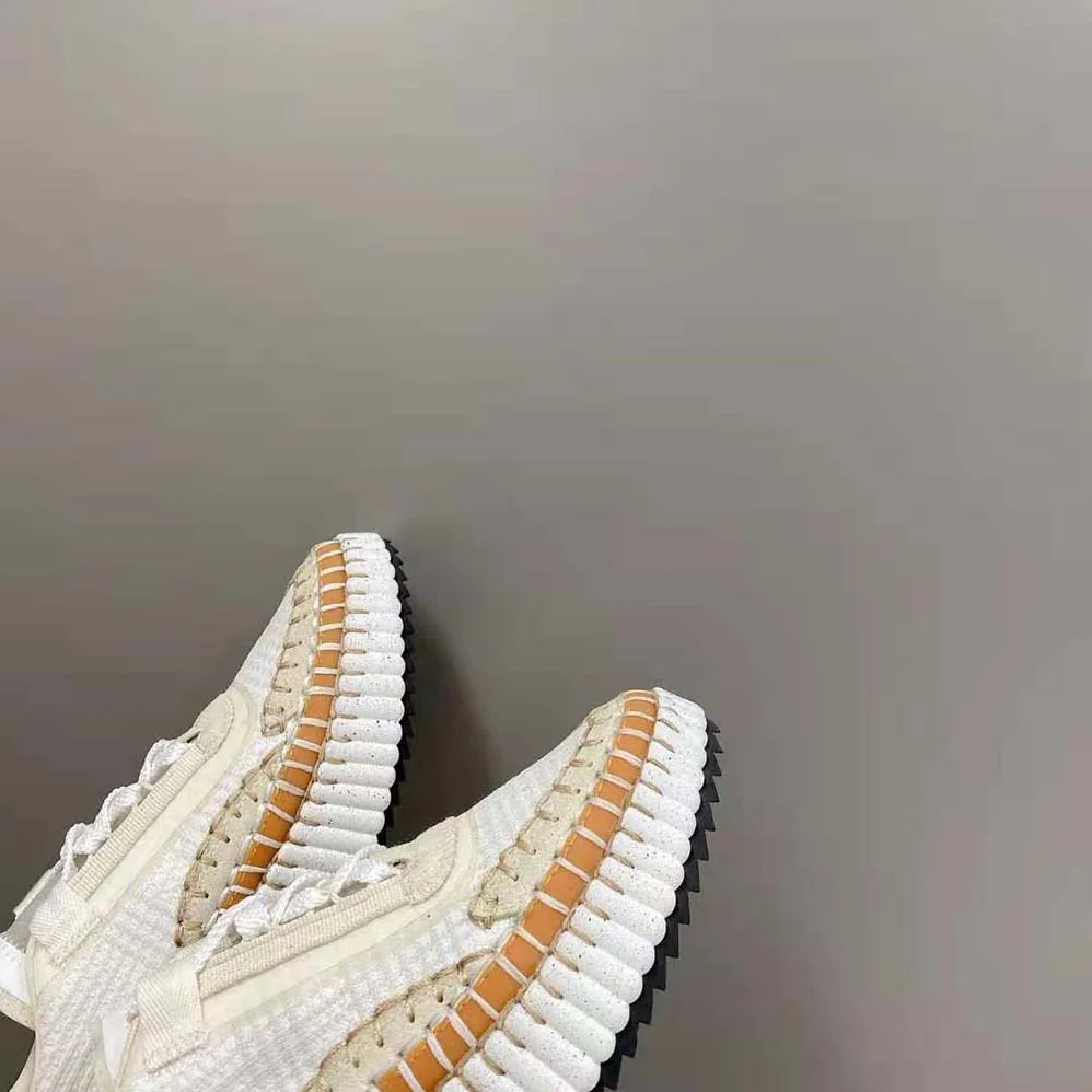 Chloe Nama Sneaker in Recycled Mesh for Women in White