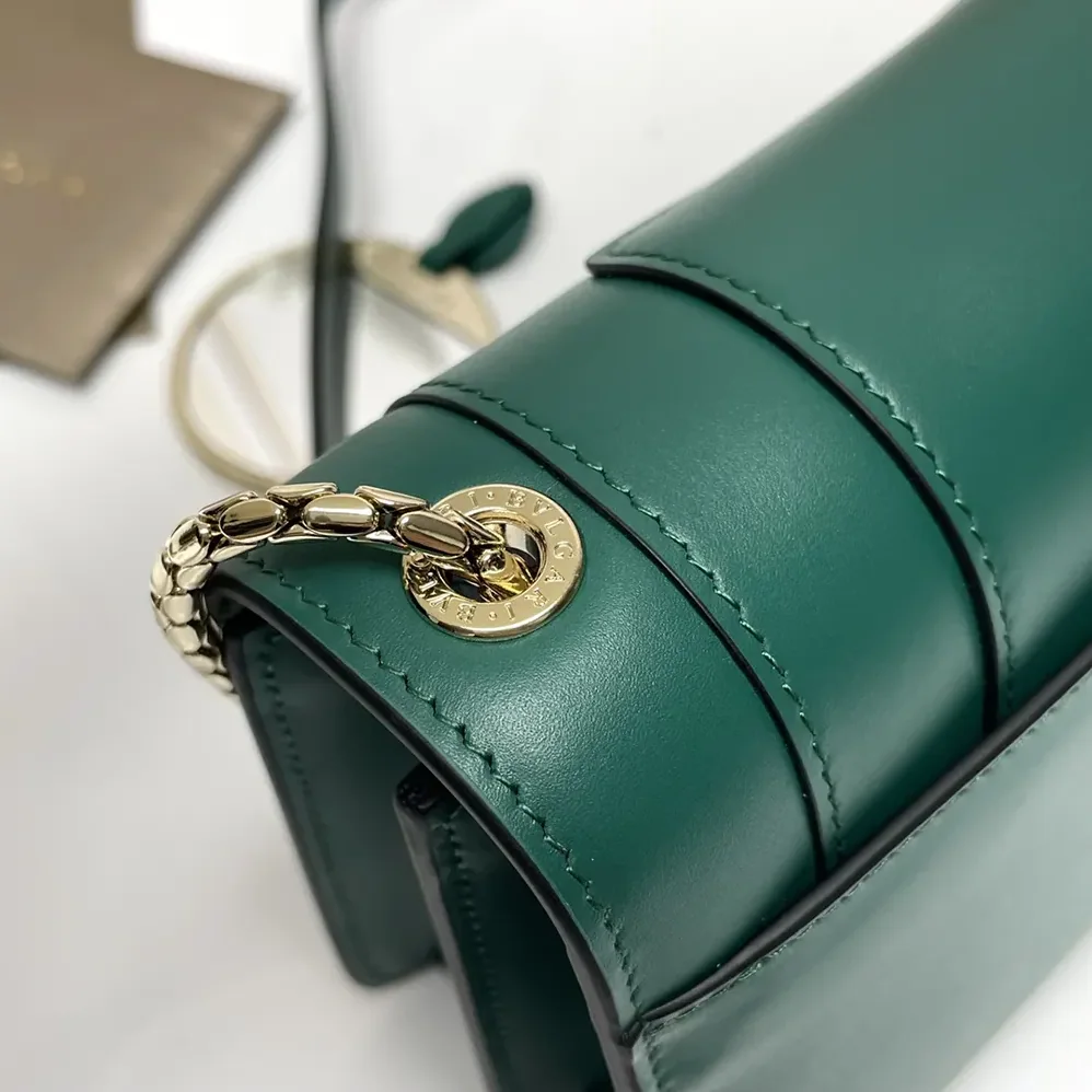 Bvlgari Mini Serpenti Forever East-West Shoulder Bag for Women in Green Bvlgari Mini Serpenti Forever East-West Shoulder Bag for Women in Green